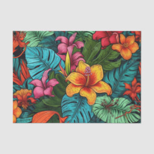 Tropisches Paradies Exotic Flora Decoupage Seidenpapier
