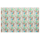 Tropisches Paradies-Flamingo-Blumen-Blätter Stoff (Yard (91,4 cm))