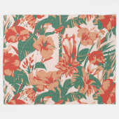 Tropisches Paradies Fleecedecke (Vorderseite (Horizontal))