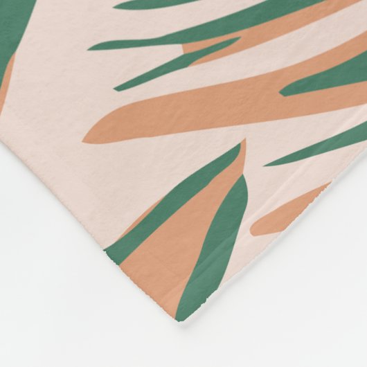 Tropisches Paradies Fleecedecke (Ecke)