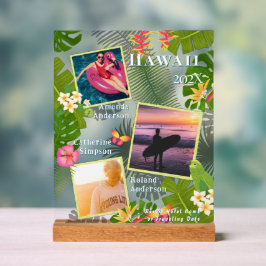 Tropisches Paradies, Foto-Gedächtnis Acrylschild