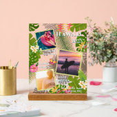 Tropisches Paradies, Foto-Gedächtnis Acrylschild (Hochzeit)