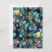 Tropisches Paradies für Flora und Fauna bei Sonnen Einladung (Rückseite)