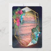 Tropisches Paradies für Flora und Fauna bei Sonnen Einladung (Vorderseite)