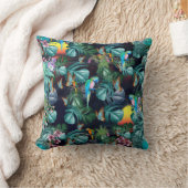 Tropisches Paradies für Flora und Fauna bei Sonnen Kissen (Decke)