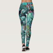 Tropisches Paradies für Flora und Fauna bei Sonnen Leggings (Rückseite)