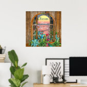 Tropisches Paradies für Flora und Fauna bei Sonnen Poster (Heimbüro)