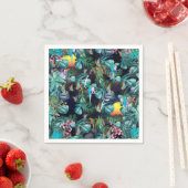 Tropisches Paradies für Flora und Fauna bei Sonnen Serviette (Beispiel)