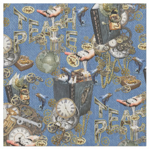 Tropisches Paradies für Flora und Fauna Stoff