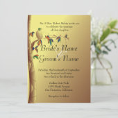 Tropisches Paradies für Hochzeiten Einladung (Stehend Vorderseite)