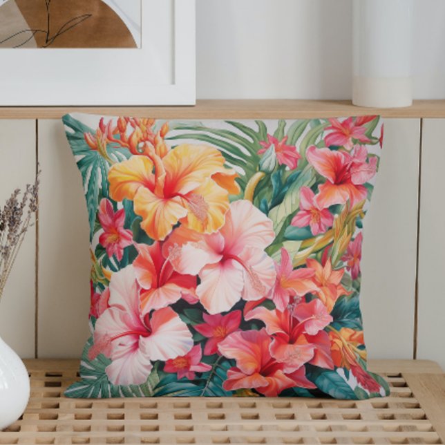 Tropisches Paradies für Wasserfarben Kissen (Von Creator hochgeladen)