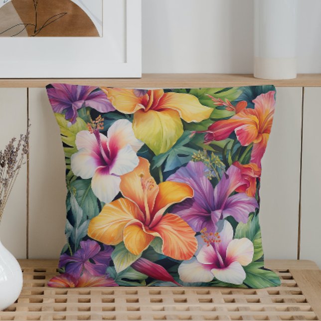 Tropisches Paradies für Wasserfarben Kissen (Von Creator hochgeladen)