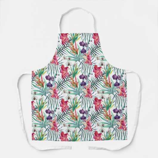 Tropisches Paradies-Gartenmuster Schürze (Vorderseite)