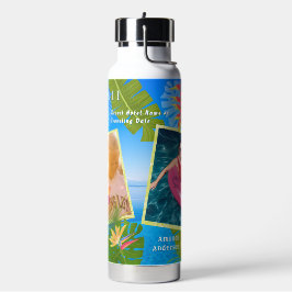 Tropisches Paradies Gedächtnismeer-Foto Trinkflasche