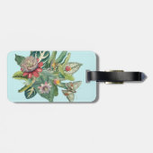 Tropisches Paradies Gepäckanhänger (Rückseite horizontal)