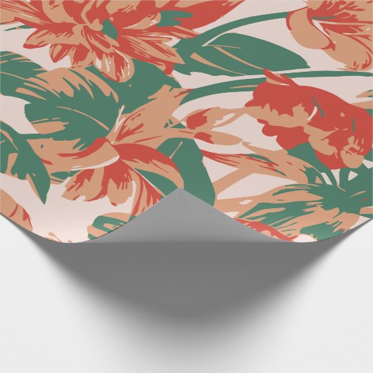 Tropisches Paradies Geschenkpapier (Ecke)