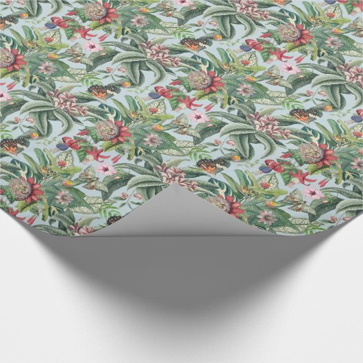 Tropisches Paradies Geschenkpapier (Ecke)
