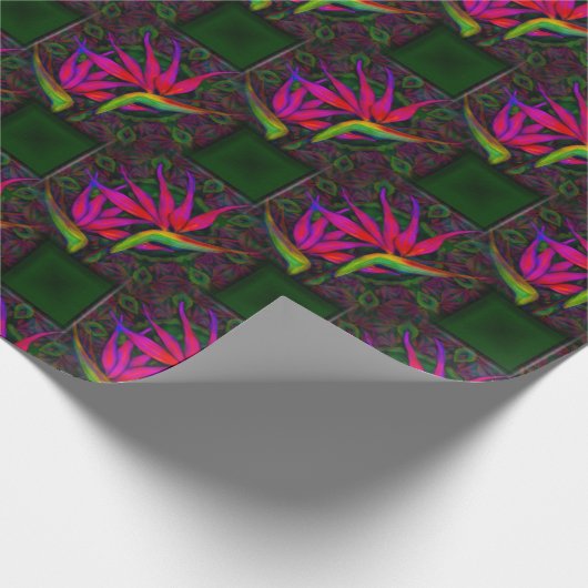 Tropisches Paradies Geschenkpapier (Ecke)