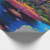 Tropisches Paradies Geschenkpapier (Ecke)