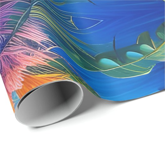 Tropisches Paradies Geschenkpapier (Rolleneckpunkt)