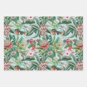 Tropisches Paradies Geschenkpapier Set (Vorderseite)