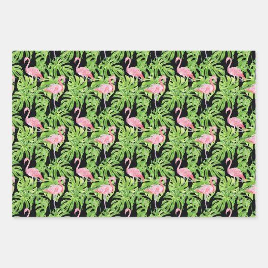 Tropisches Paradies Geschenkpapier Set (Vorderseite)