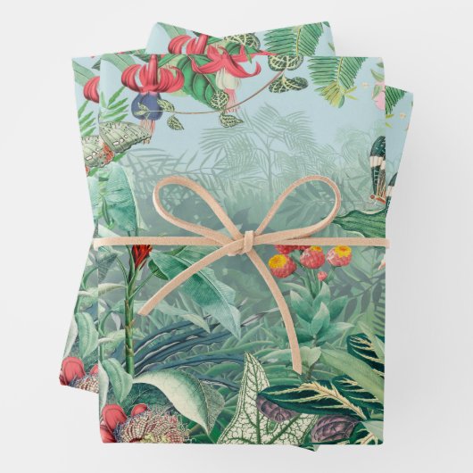 Tropisches Paradies Geschenkpapier Set (Beispiel)