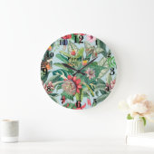 Tropisches Paradies Große Wanduhr (Zuhause)