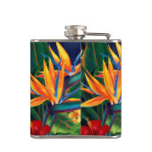 Tropisches Paradies Hawaiian Floral Flask Flachmann (Rückseite)