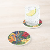 Tropisches Paradies Hawaiian Floral Getränkeuntersetzer (Seite)