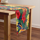 Tropisches Paradies Hawaiian Floral Kurzer Tischläufer (Beispiel)