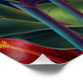 Tropisches Paradies Hawaiian Floral Poster (Ecke)