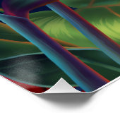 Tropisches Paradies Hawaiian Floral Posters Poster (Ecke)