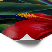 Tropisches Paradies Hawaiian Floral Posters Poster (Ecke)