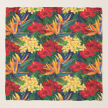 Tropisches Paradies Hawaiian Floral Sarong Schal<br><div class="desc">Dieses originale Digitalbild des renommierten Illustrators Jeff Fillbach ist eine Explosion der Farbenpracht einiger der schönsten Blume der Natur. Mit einer Vielzahl von Plumeria auf einem Aquarell-Hintergrund tiefer Blues koordiniert dieser Entwurf unser tropisches Paradies Hawaiian Floral, das auch Paradiesvögel und Hibiskus-Blume hat. Alle Gegenstände in unserer Kollektion Tropisches Paradies werden...</div>