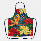 Tropisches Paradies Hawaiian Floral Schürze (Vorderseite)