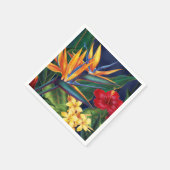 Tropisches Paradies Hawaiian Floral Serviette (Ecke)