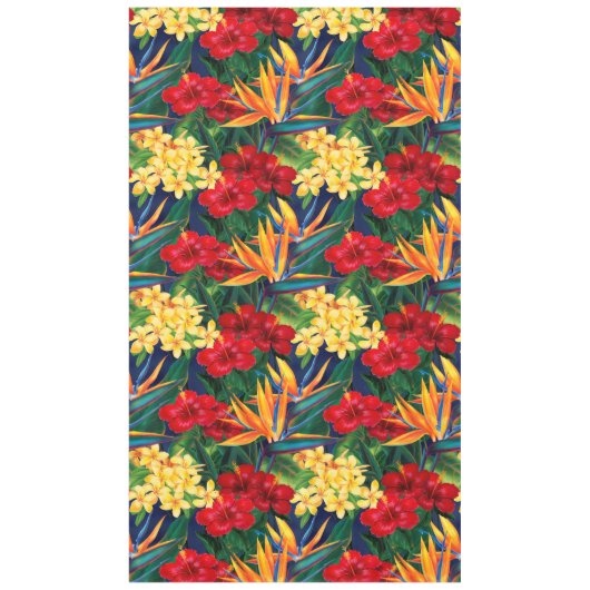 Tropisches Paradies Hawaiian Floral Tischdecke (Vorderseite)