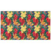 Tropisches Paradies Hawaiian Floral Tischdecke (Vorderseite (Horizontal))