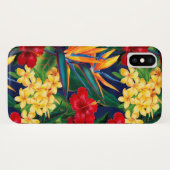Tropisches Paradies Hawaiian Floral Vertikal Case-Mate iPhone Hülle (Rückseite (Horizontal))