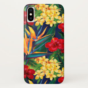 Tropisches Paradies Hawaiian Floral Vertikal Case-Mate iPhone Hülle