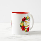 Tropisches Paradies Hawaiian Holiday Wreath Zweifarbige Tasse (VorderseiteRechts)