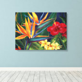 Tropisches Paradies Hawaiian Wrapped Canvas Leinwanddruck (Insitu (Holzboden))