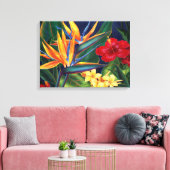 Tropisches Paradies Hawaiian Wrapped Canvas Leinwanddruck (Insitu (Wohnzimmer))