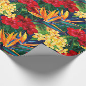 Tropisches Paradies Hawaiianische Blütenlauber Pri Geschenkpapier (Ecke)