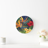 Tropisches Paradies Hawaiianische Maueruhren Runde Wanduhr (Zuhause)