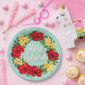 Tropisches Paradies Hawaiianischer Urwald Pappteller (Party)