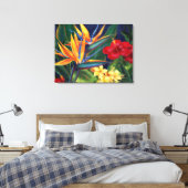 Tropisches Paradies Hawaiianisches 3-polige gezoge Leinwanddruck (Insitu (Schlafzimmer))