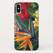 Tropisches Paradies-hawaiisches Blumen Case-Mate iPhone Hülle (Rückseite)