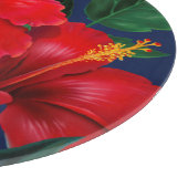 Tropisches Paradies Hibiskus Hawaiian Schneidebrett (Ecke)